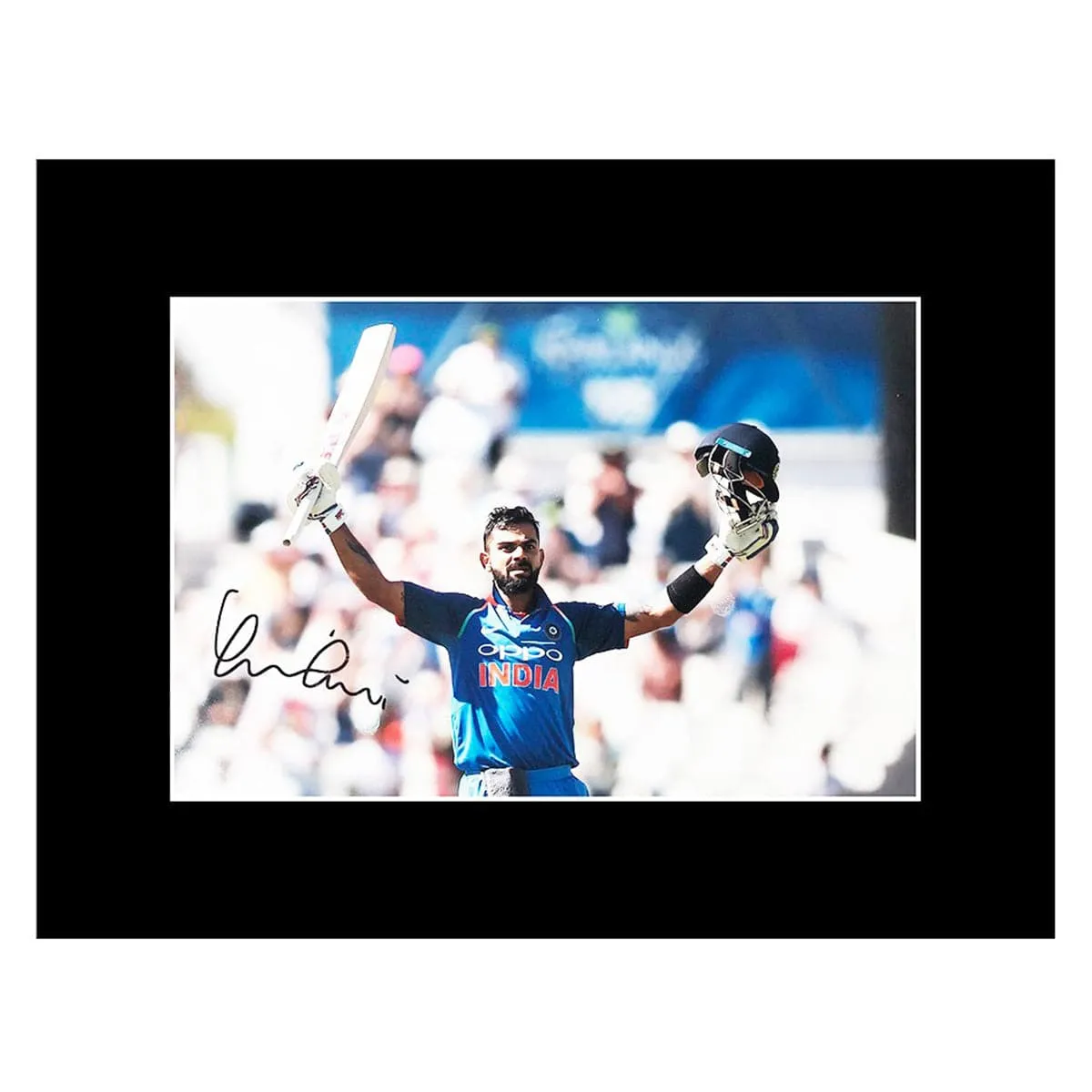 Virat Kohli India Icon Autographed Photo Display