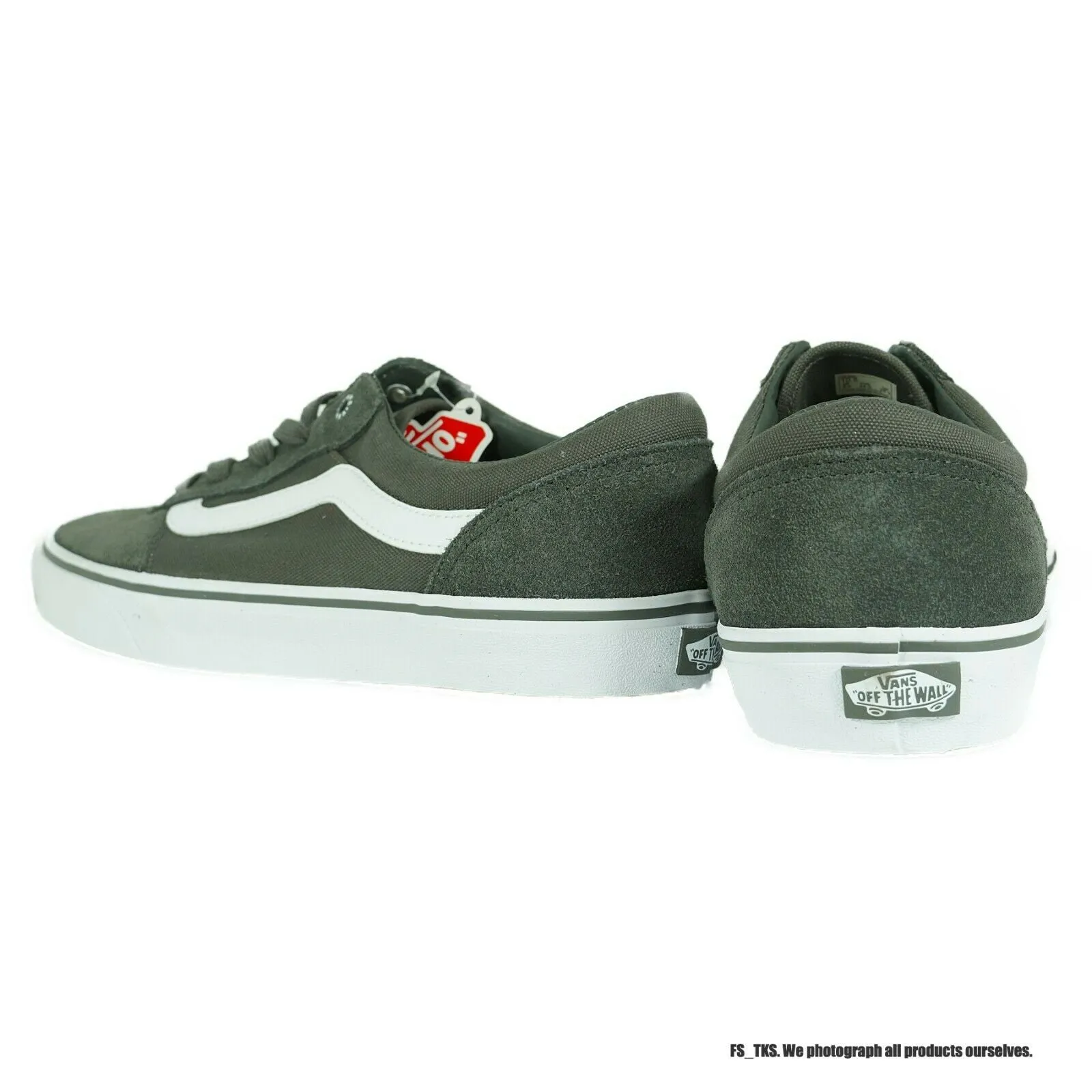 VN000ZUVFM5 VANS Milton Suede/Canvas (Charcoal) Men Sneakers Size 8.5