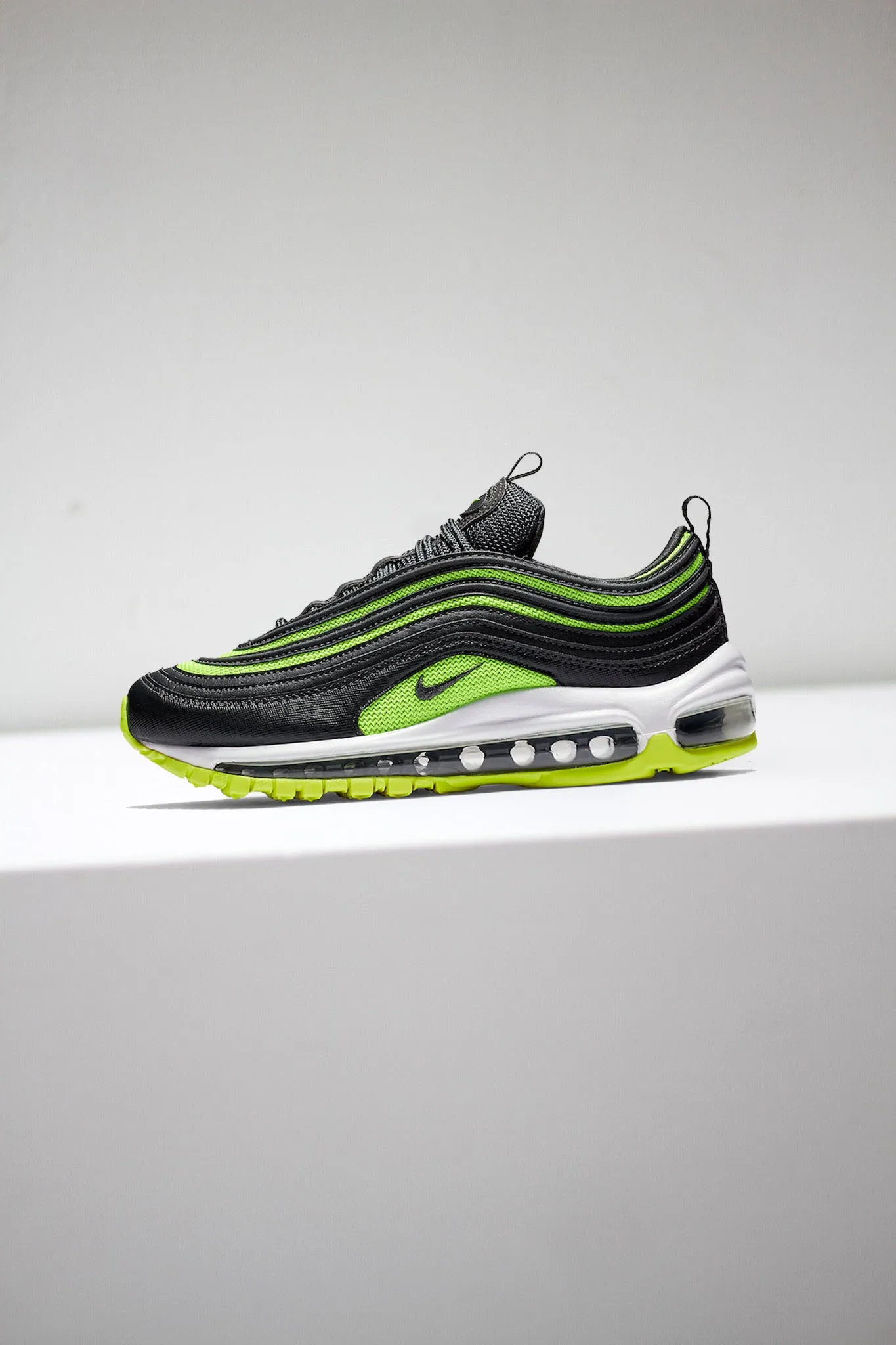 W NIKE AIR MAX 97 "BLK/NEON GREEN"