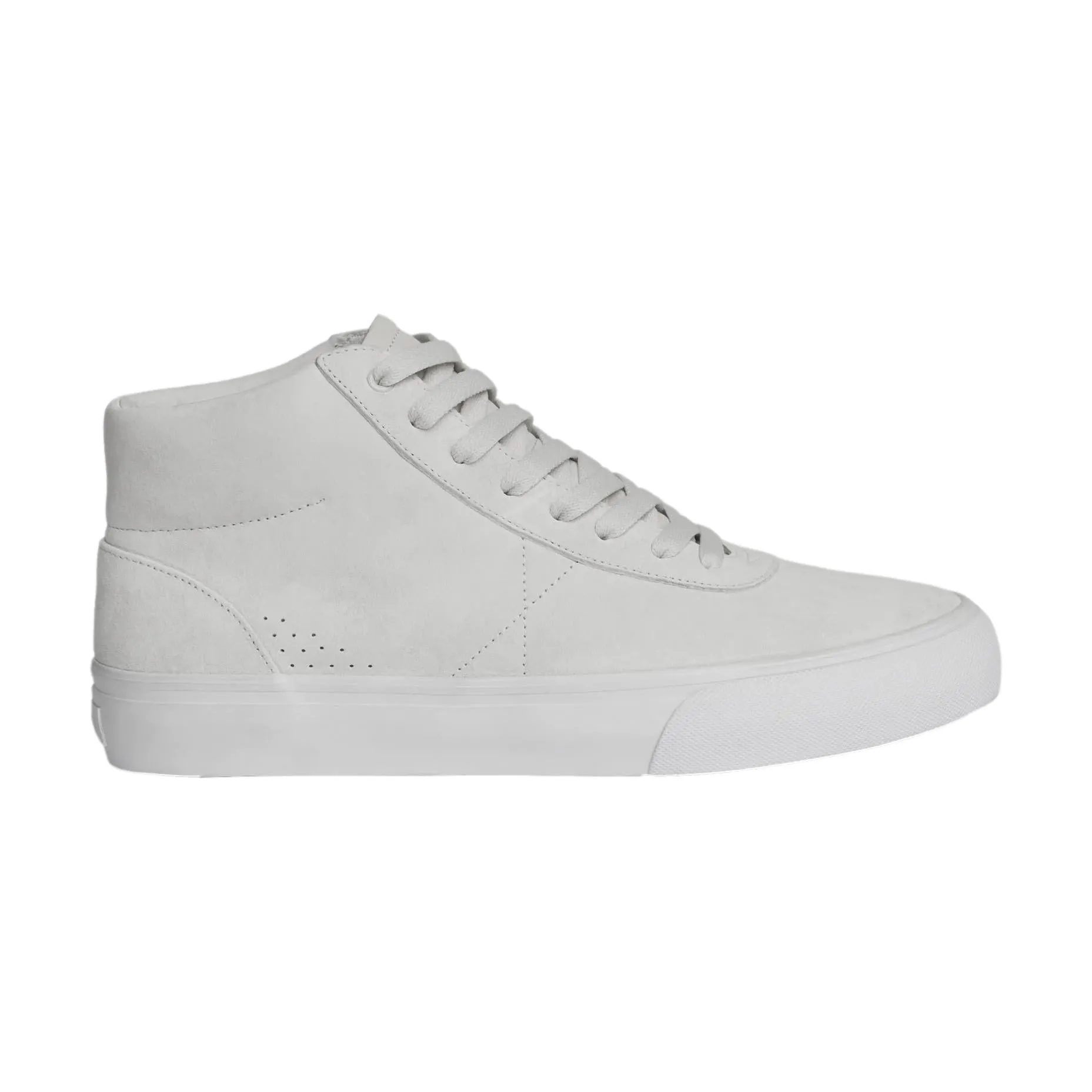 Warsaw Chapter Mid White Pig Suede