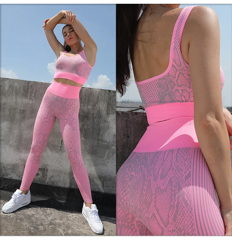 Wholesale Snake Peach Seamless Set