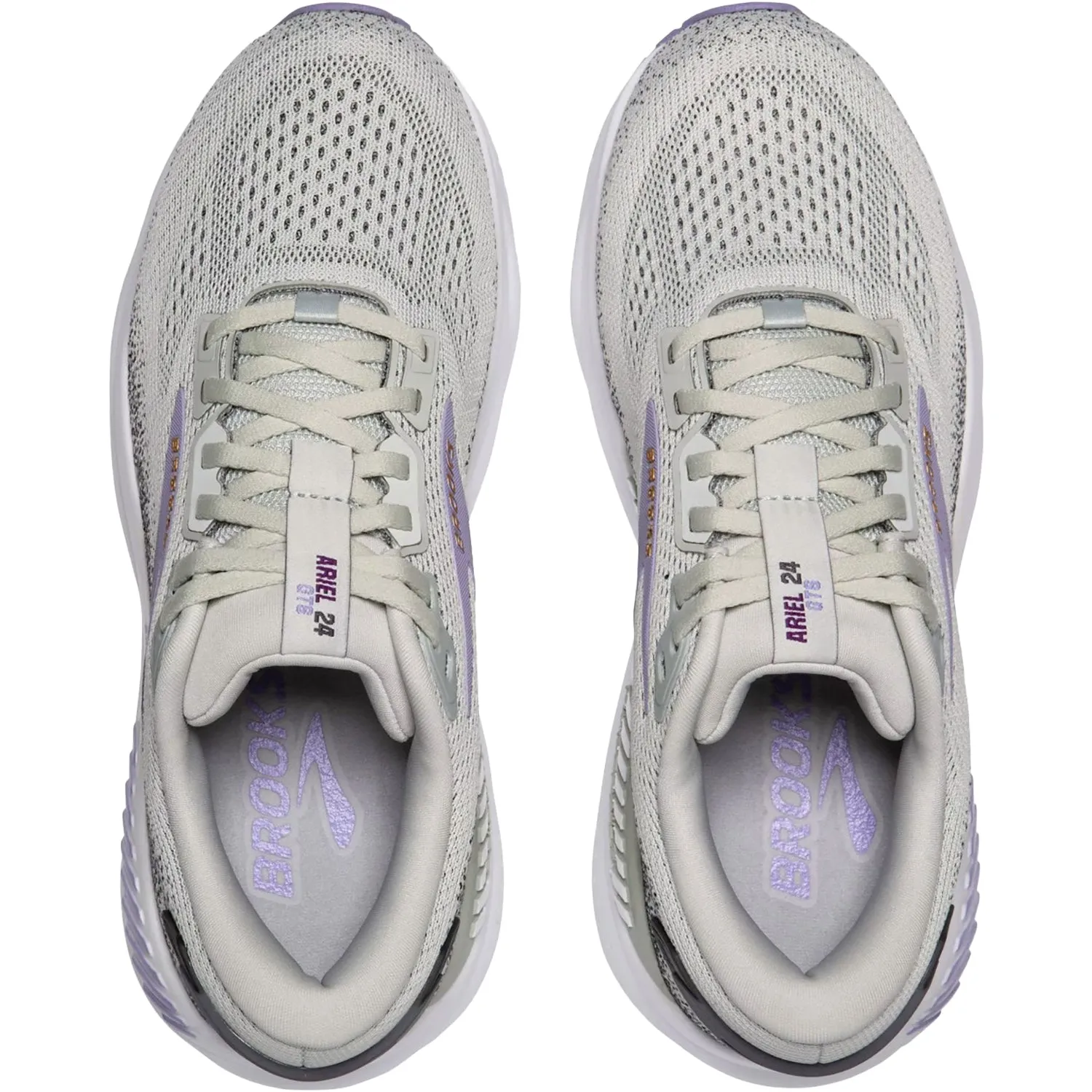 Women's Brooks Ariel GTS 24 Mercury/Ebony/Sweet Lavender Mesh