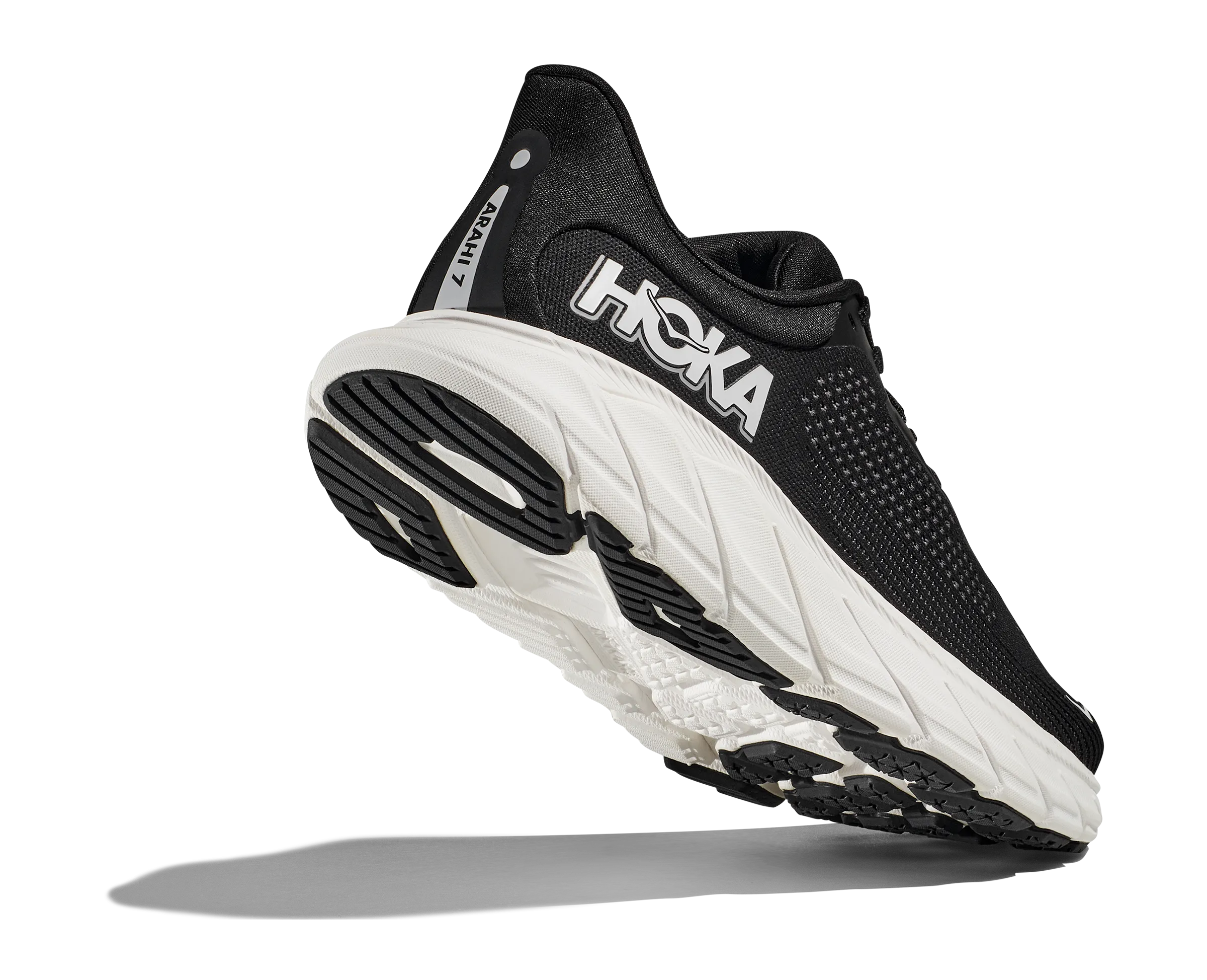 Women's Hoka Arahi 7 Color: Black/ White