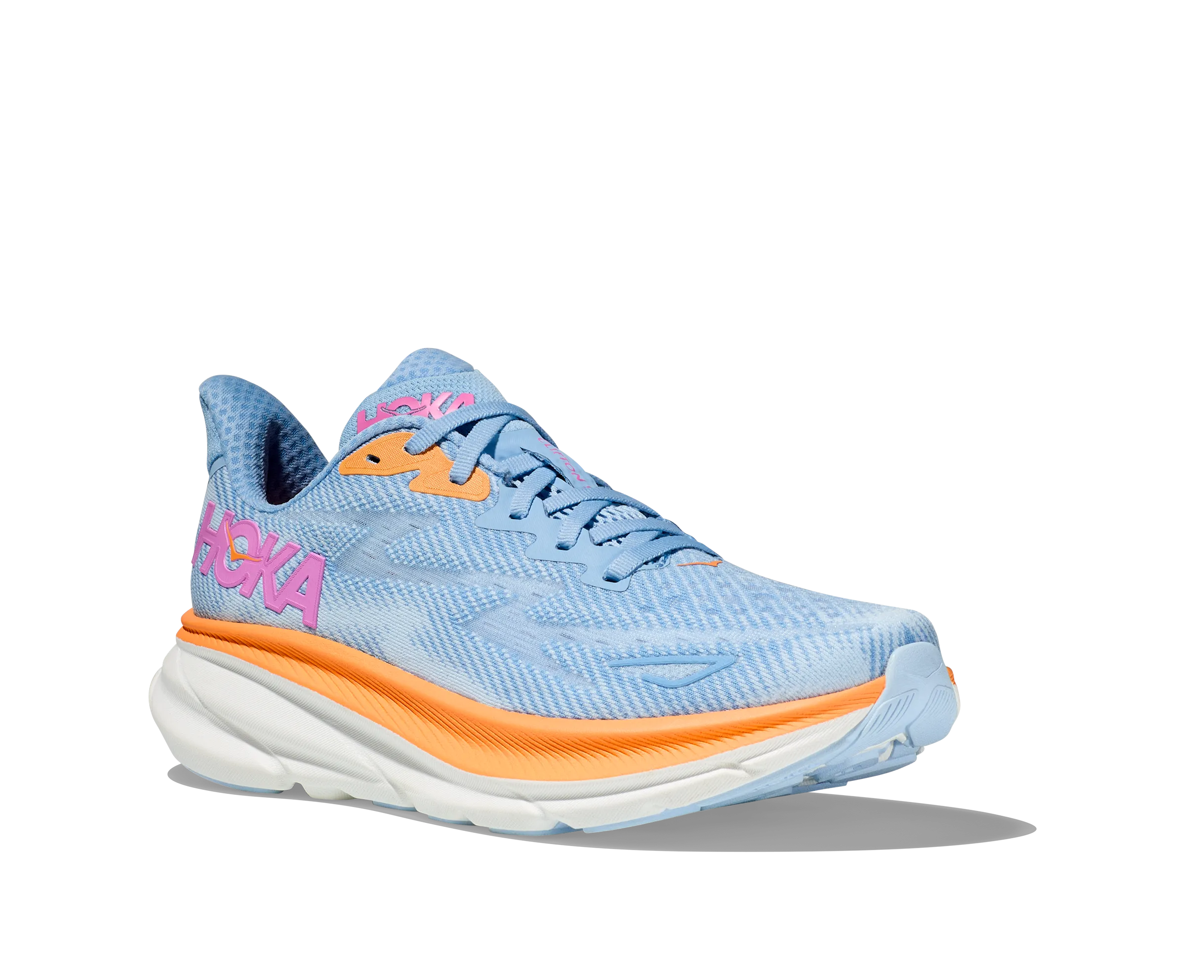 Women's Hoka Clifton 9 Color: Airy Blue/Ice Water