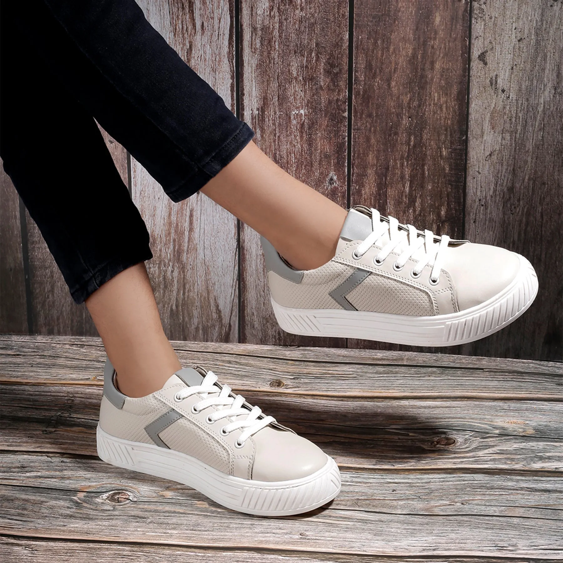 Women's Trendiest Faux Leather Sneakers