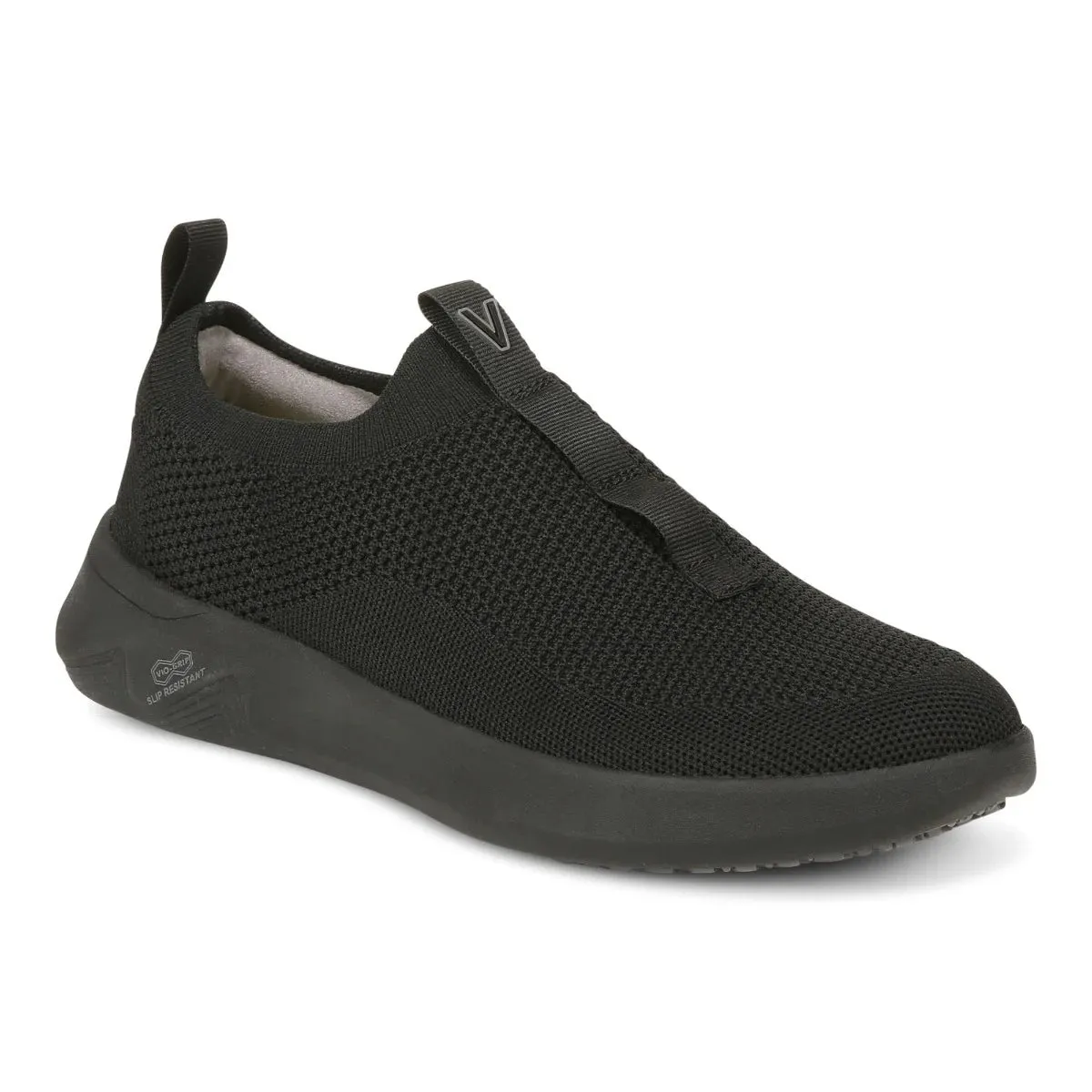 WOMEN'S VIONIC ADVANCE KNIT SLIP RESISTANT SNEAKER | BLACK