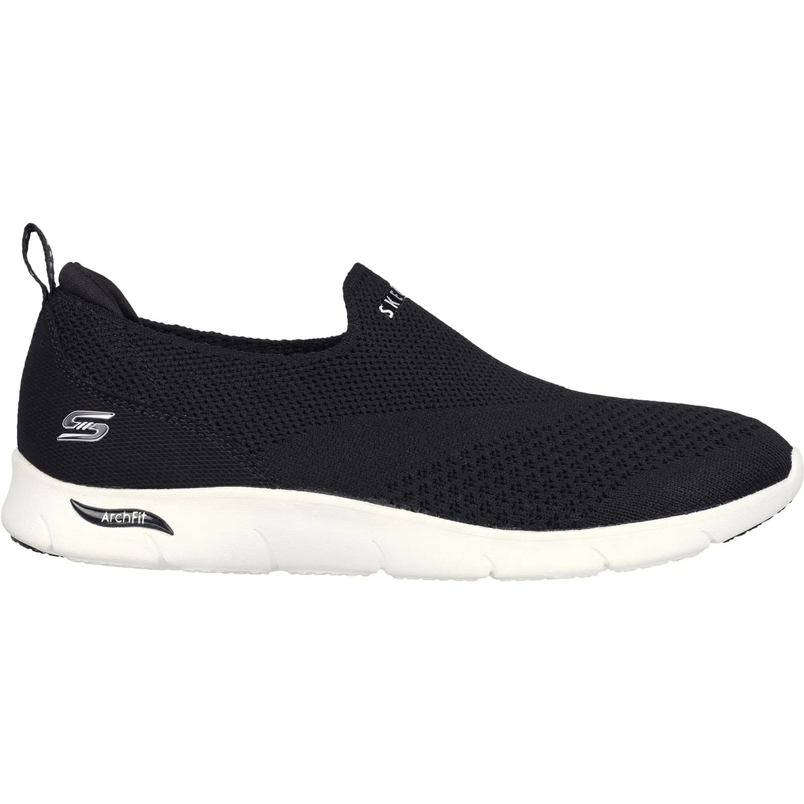 Women's Wide Fit Skechers 104164 Arch Fit Refine Don't Go Trainers - Black