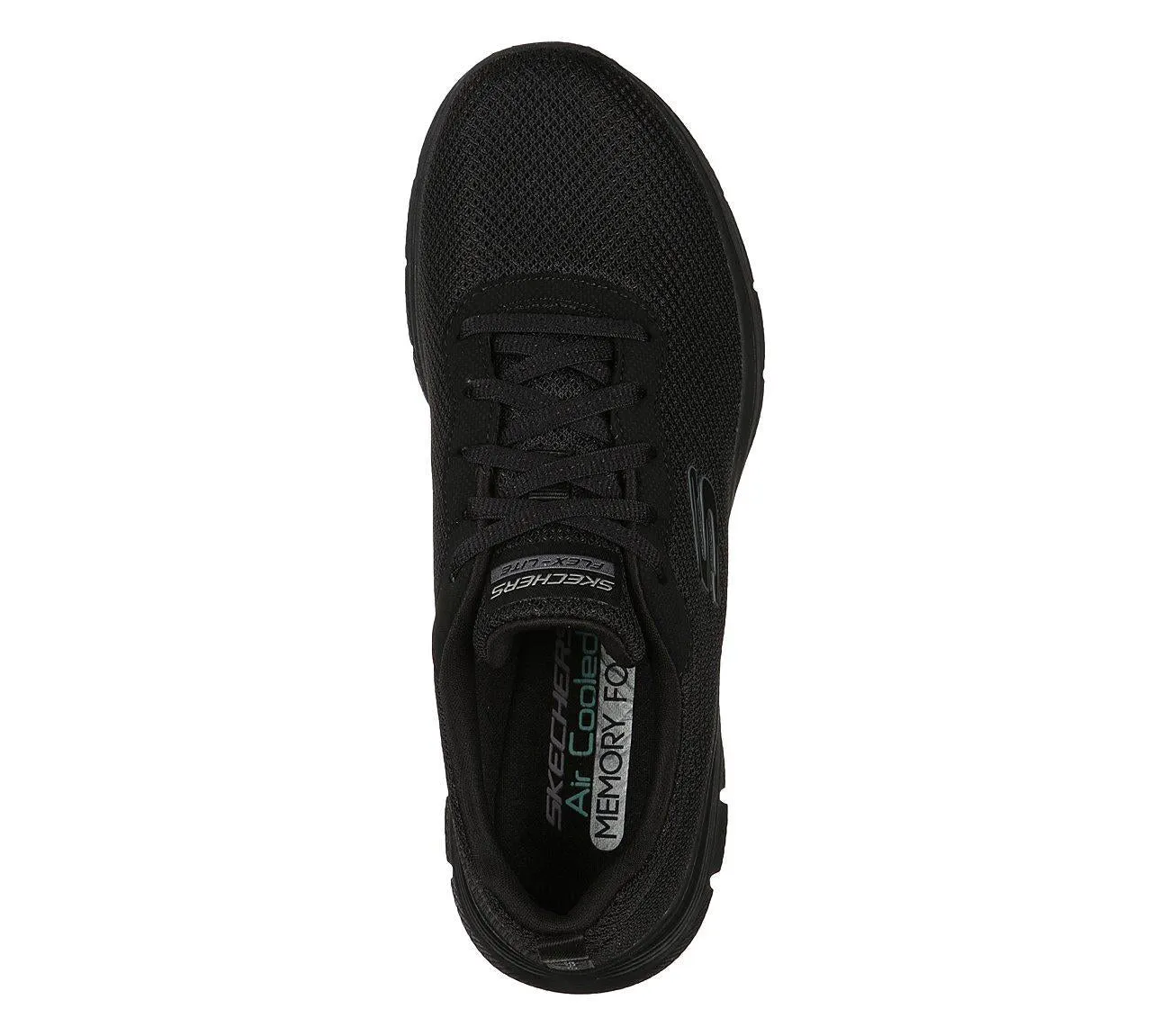 Womens Wide Fit Skechers Flex Appeal 4.0 - 149303 Walking Trainers - Black