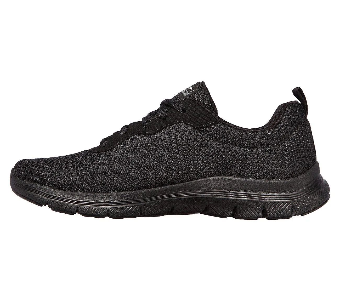 Womens Wide Fit Skechers Flex Appeal 4.0 - 149303 Walking Trainers - Black