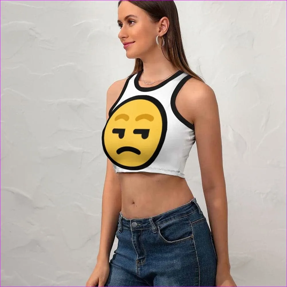 Yeah...Whatever Women's Cropped Slim Racer Tank Top