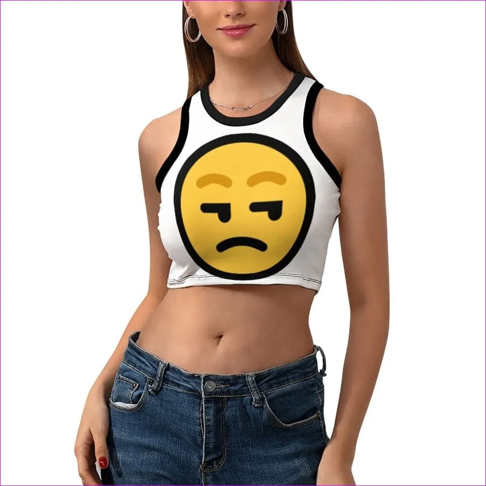 Yeah...Whatever Women's Cropped Slim Racer Tank Top