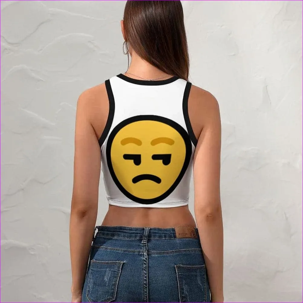 Yeah...Whatever Women's Cropped Slim Racer Tank Top