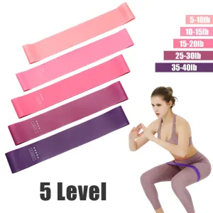 Yoga Crossfit Resistance Bands 5 Level Rubber Training Pull Rope For Sports Pilates Expander Fitness Gum Gym Workout Equipment