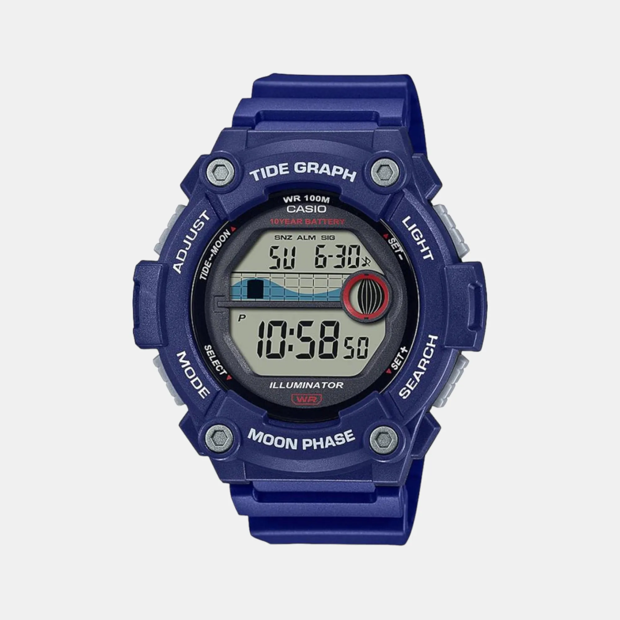 Youth Unisex Digital Resin Watch D252 - WS-1300H-2AVDF